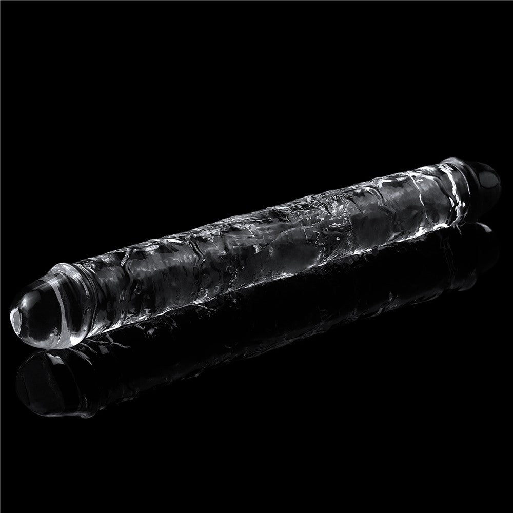Flawless Clear Double dildo 12"