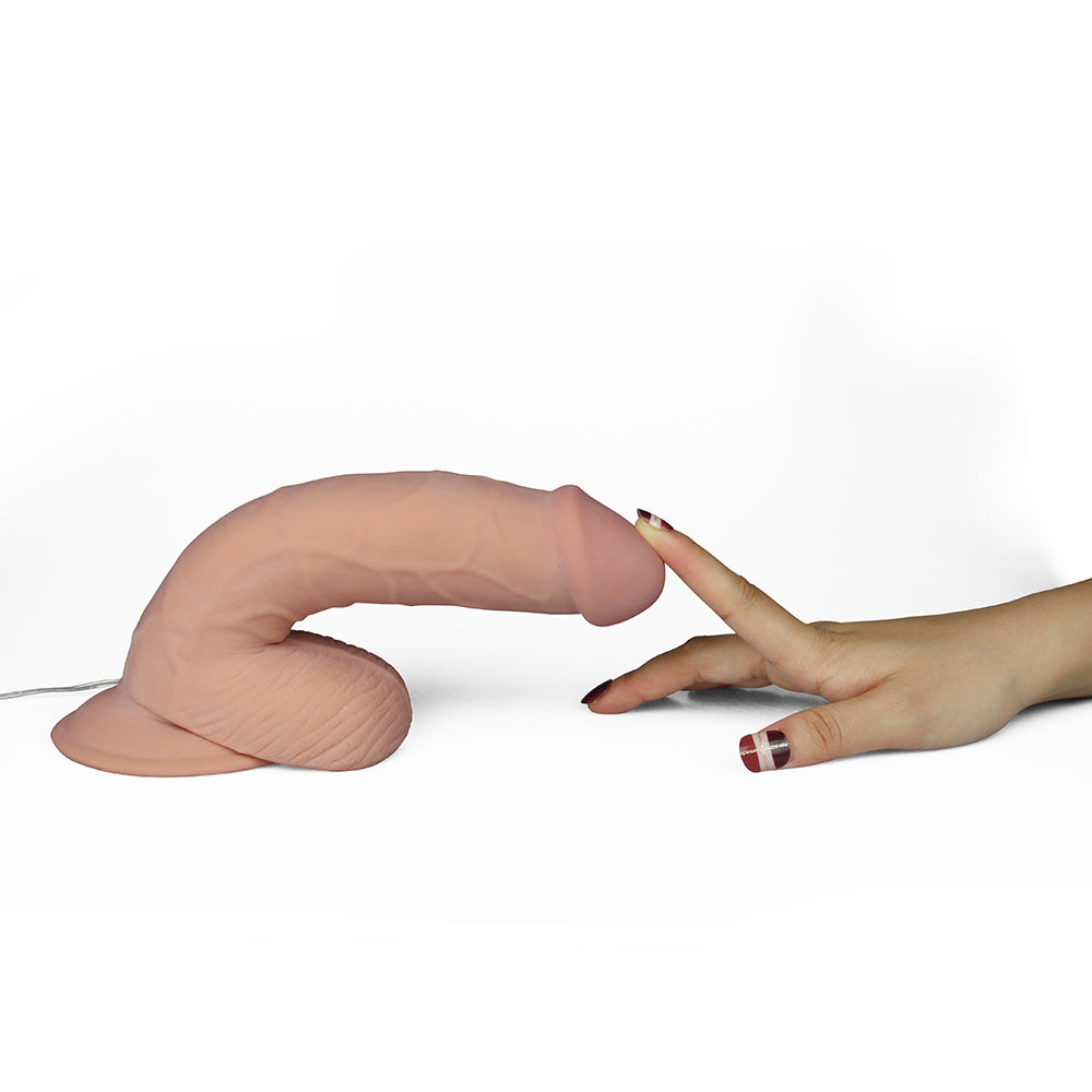 8.8" The Ultra Soft Dude Vibrating (Flesh, 20 cm.&Phi;5.0 cm)