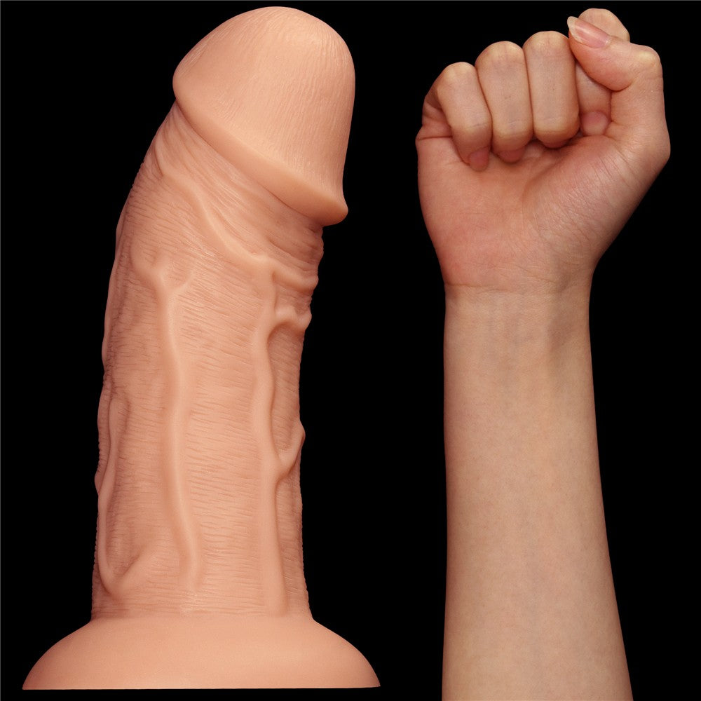 8.5" Realistic Curved Dildo