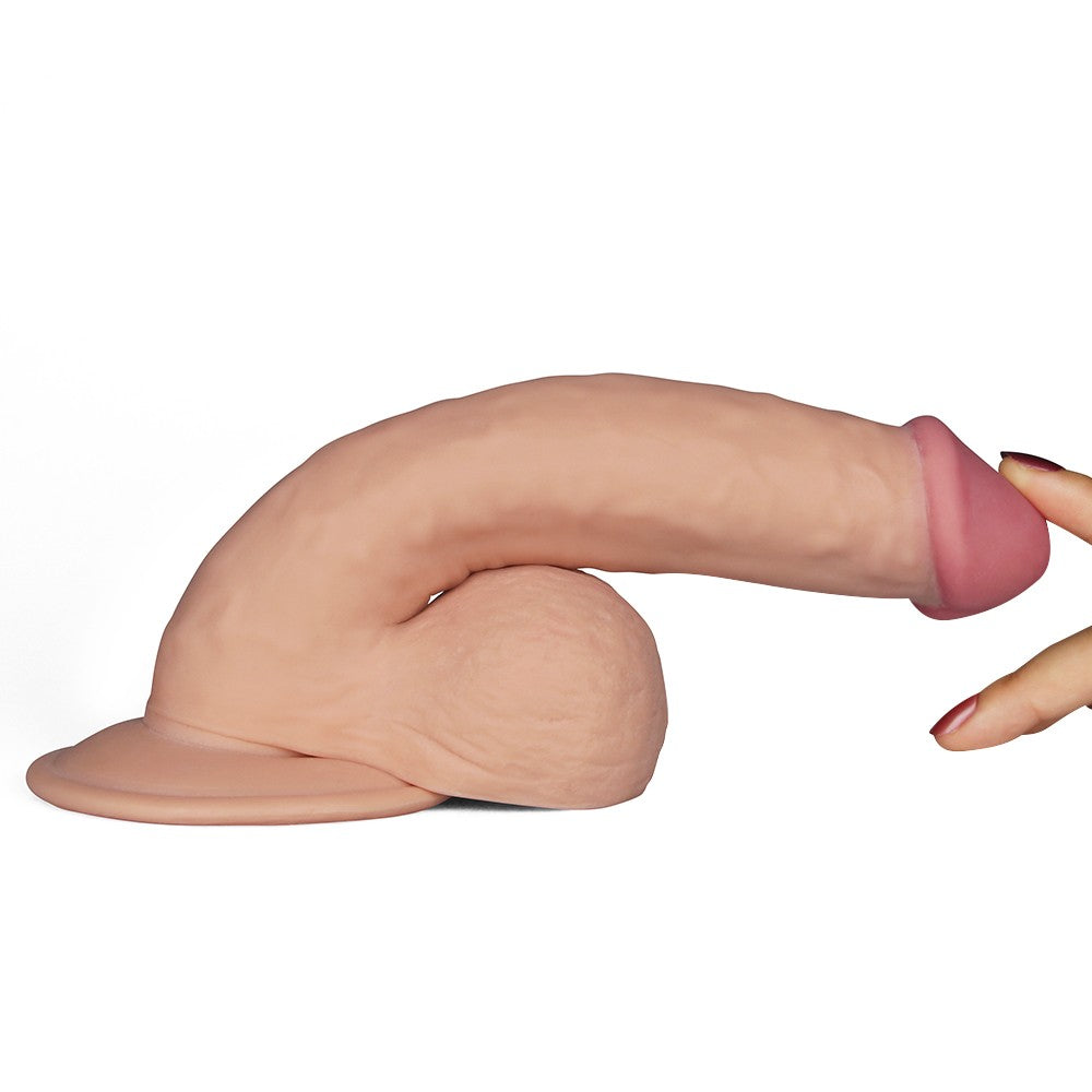 8.8" The Ultra Soft Dude Vibrating (Flesh, 20 cm.&Phi;4.5 cm)