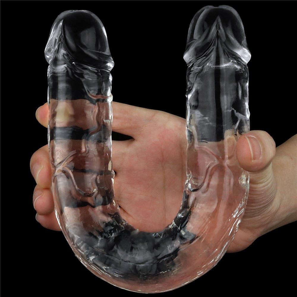 Flawless Clear Double dildo 12"