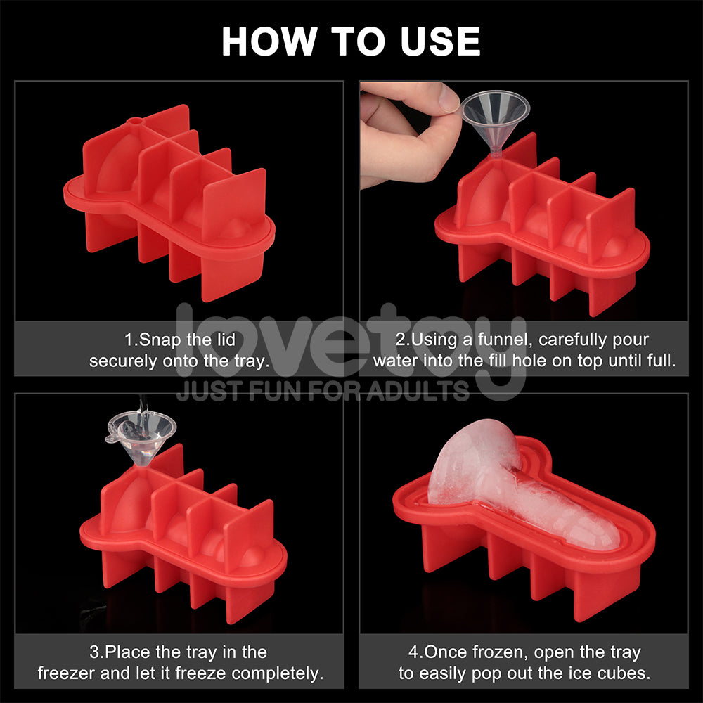 Mini Penis Silicone Ice Tray