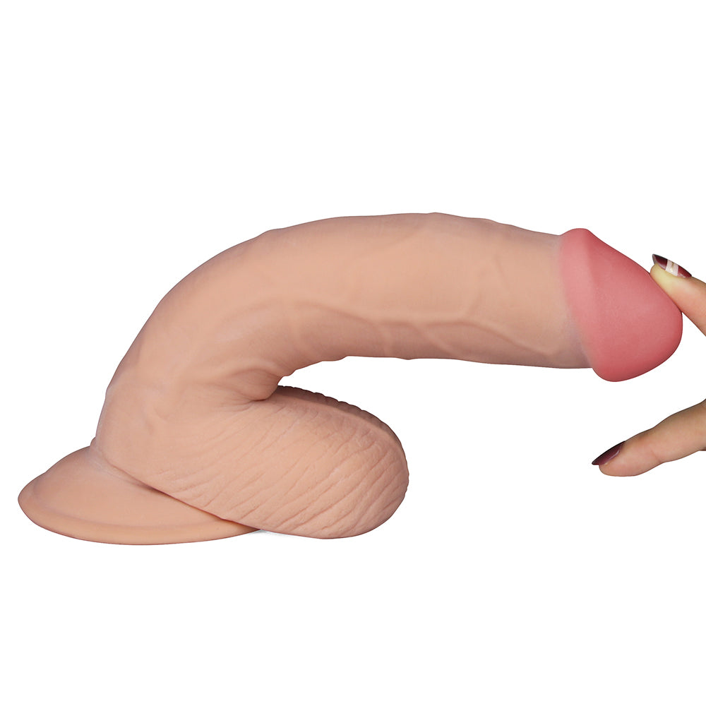8.8" The Ultra Soft Dude Vibrating (Flesh, 20 cm.&Phi;5.0 cm)