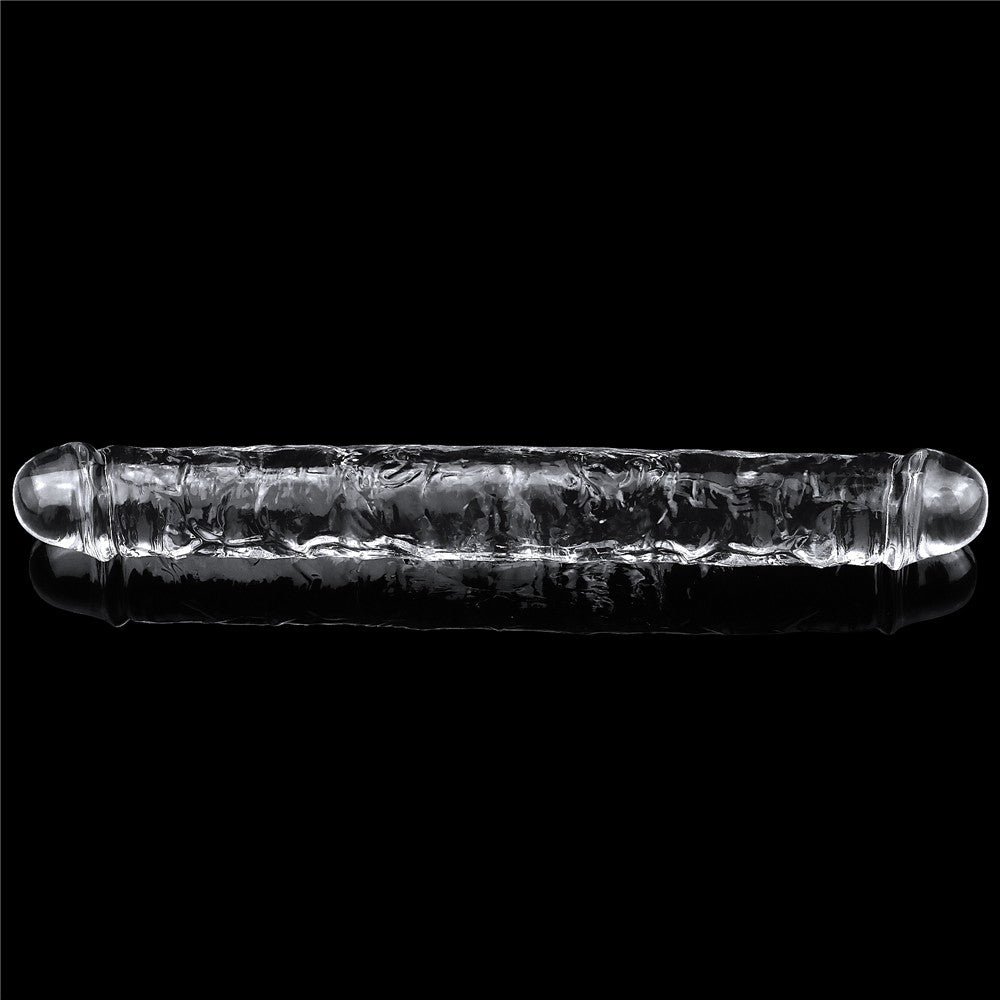 Flawless Clear Double dildo 12"