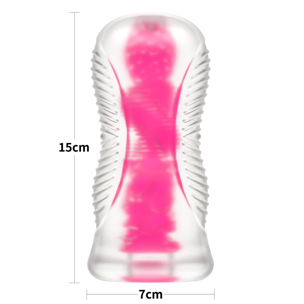 6.0'' Glow in the Dark Masturbator - Pink Glow