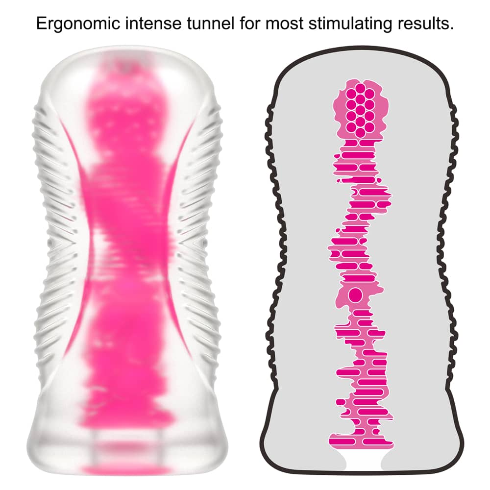 6.0'' Glow in the Dark Masturbator - Pink Glow