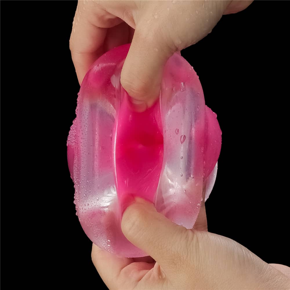 6.0'' Glow in the Dark Masturbator - Pink Glow