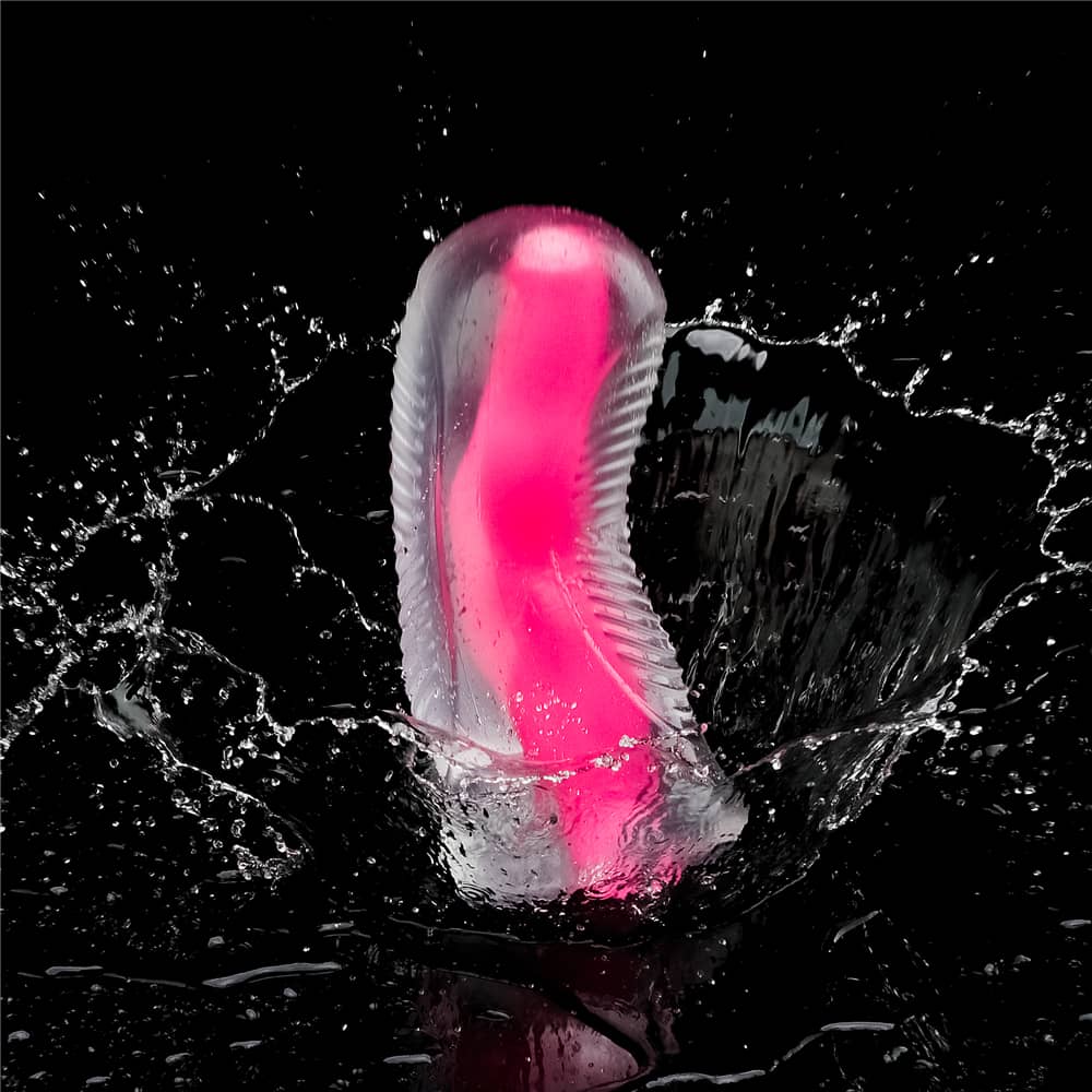 6.0'' Glow in the Dark Masturbator - Pink Glow