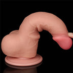7.5'' Sliding Skin Dual Density Dildo Flesh (Φ3.6 cm)