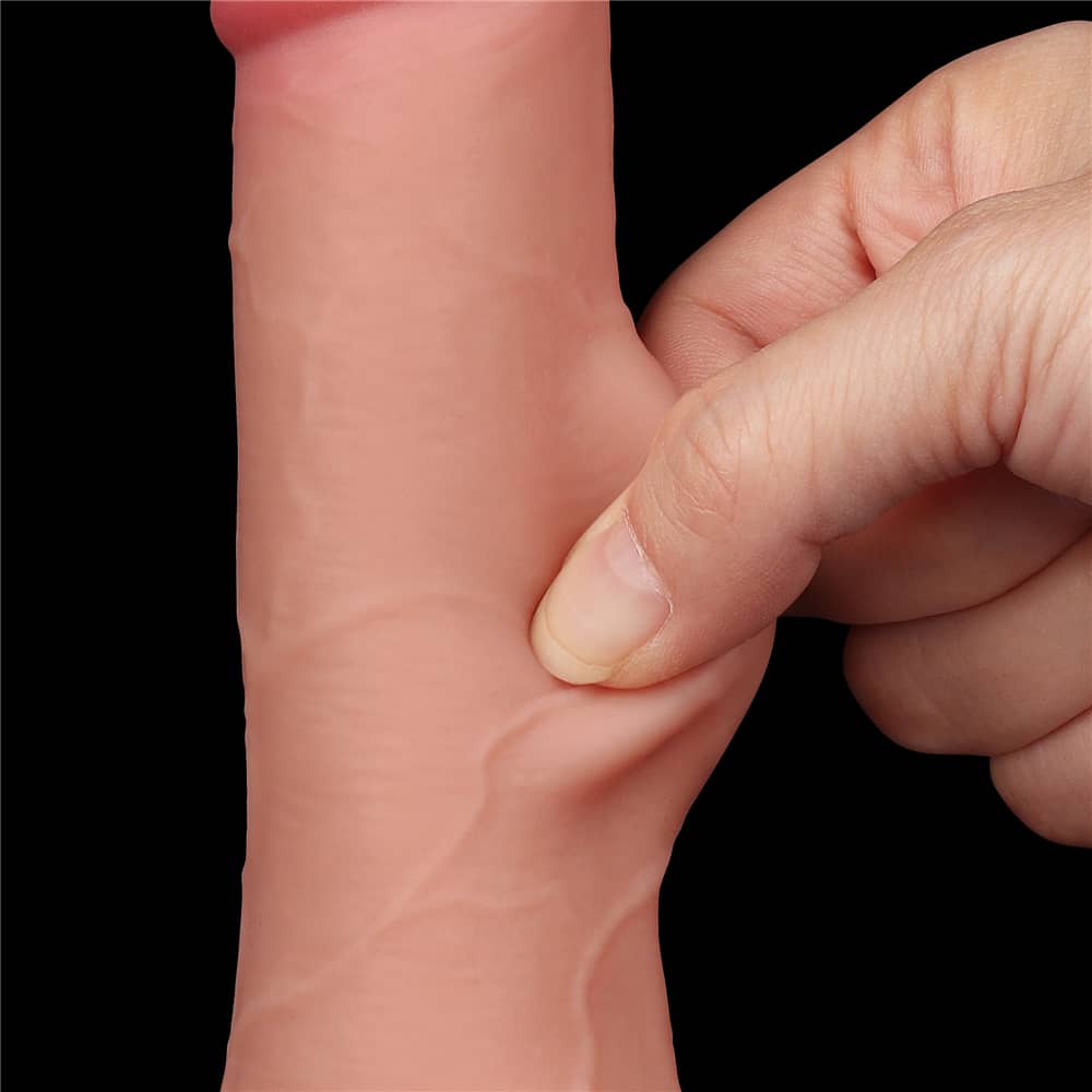 7.5'' Sliding Skin Dual Density Dildo Flesh