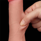 7.5'' Sliding Skin Dual Density Dildo Flesh (Φ3.6 cm)