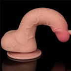 7.5'' Sliding Skin Dual Density Dildo Flesh (Φ3.5 cm)