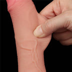 7.5'' Sliding Skin Dual Density Dildo Flesh (Φ3.5 cm)