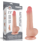 7.5'' Sliding Skin Dual Density Dildo Flesh (Φ3.6 cm)