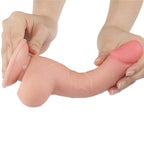 7.5'' Sliding Skin Dual Density Dildo Flesh (Φ3.6 cm)