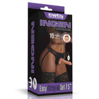 Vibrating Easy Strapon Set 7.5'' (20 cm × Φ4 cm Dildo)