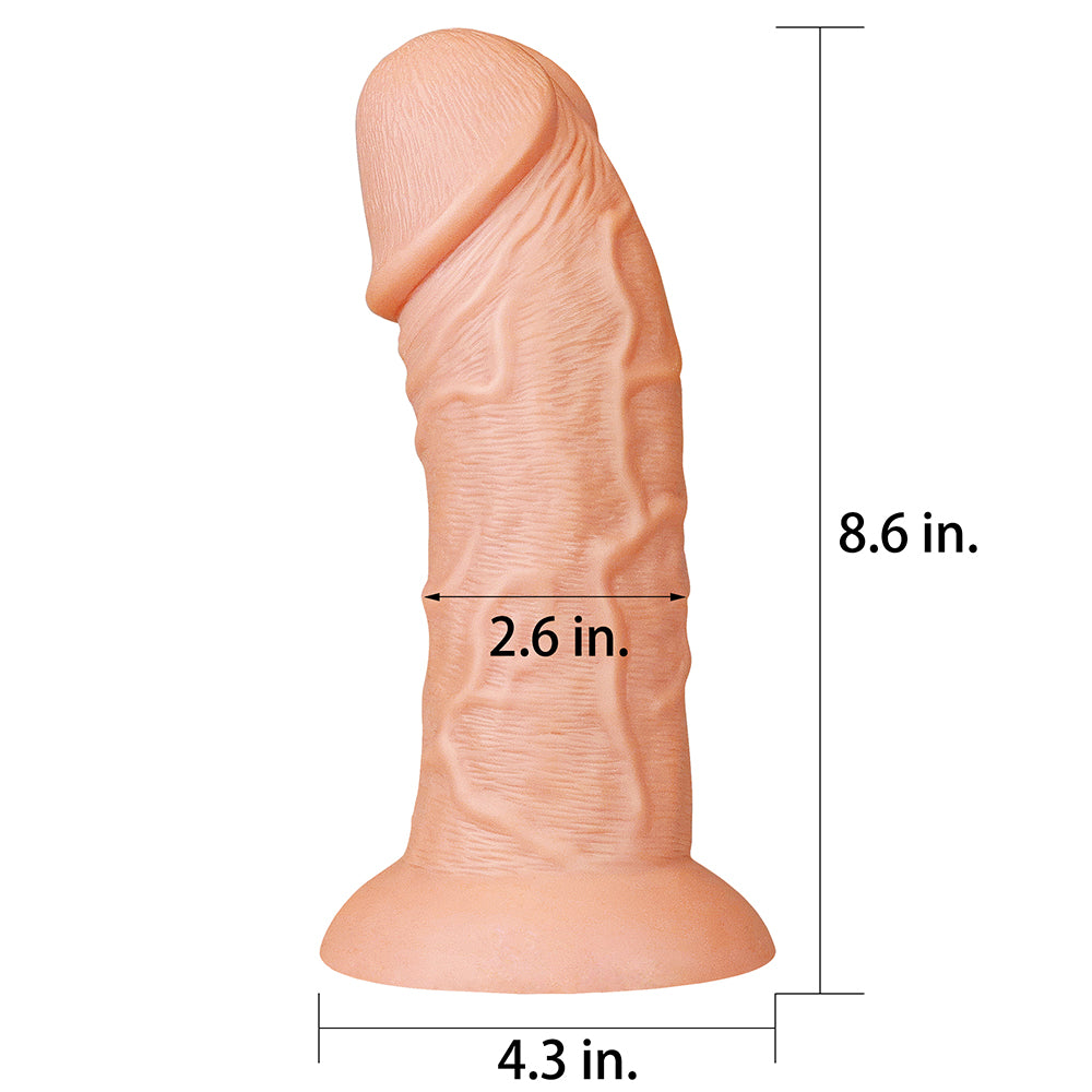 8.5" Realistic Curved Dildo