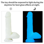 8.0'' Glow in the Dark Silicone Dildo (Φ4 cm)