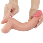 8.5'' Sliding Skin Dual Density Dildo Flesh (Φ4 cm)