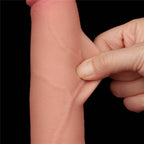 8.5'' Sliding Skin Dual Density Dildo Flesh (Φ4 cm)
