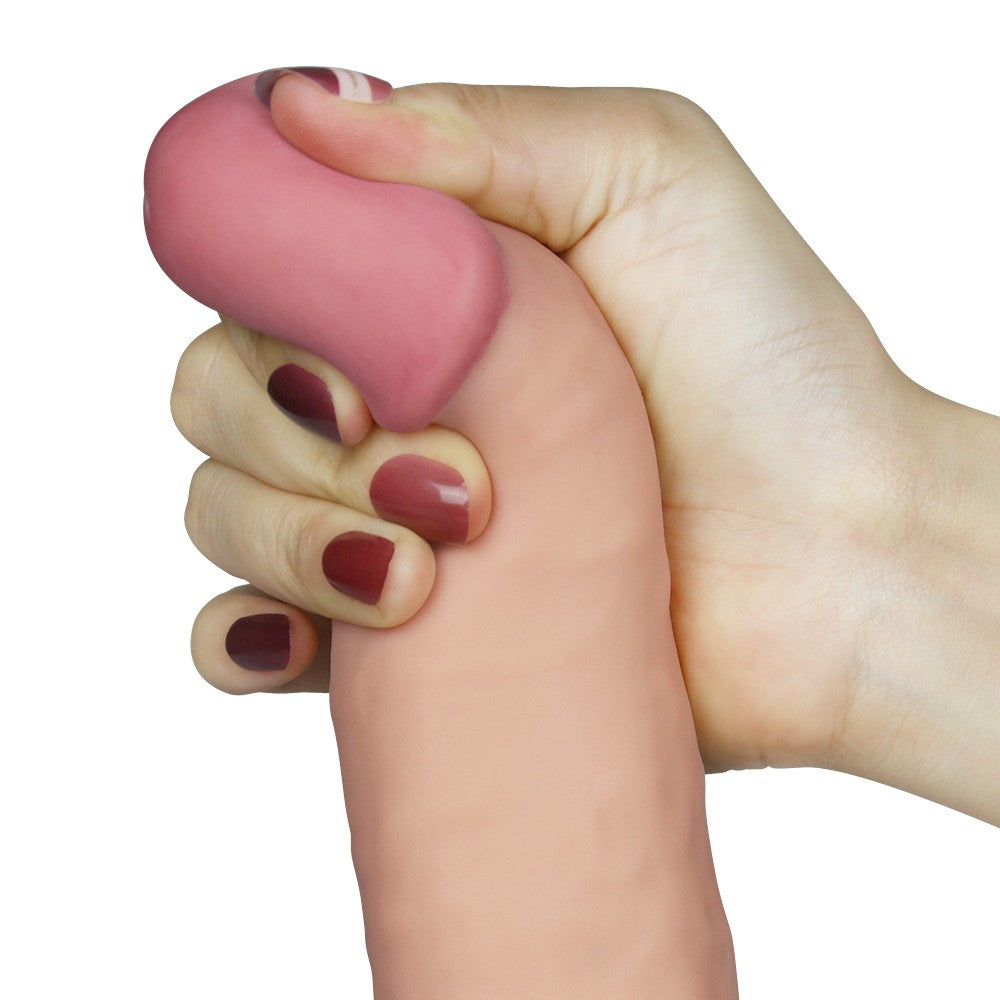 8.8" The Ultra Soft Dude Vibrating (Flesh, 20 cm.&Phi;4.5 cm)