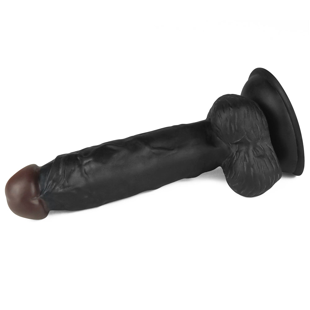 Easy Strapon Set 7.5'' Black (Dildo: 20 cm.&Phi;4 cm)