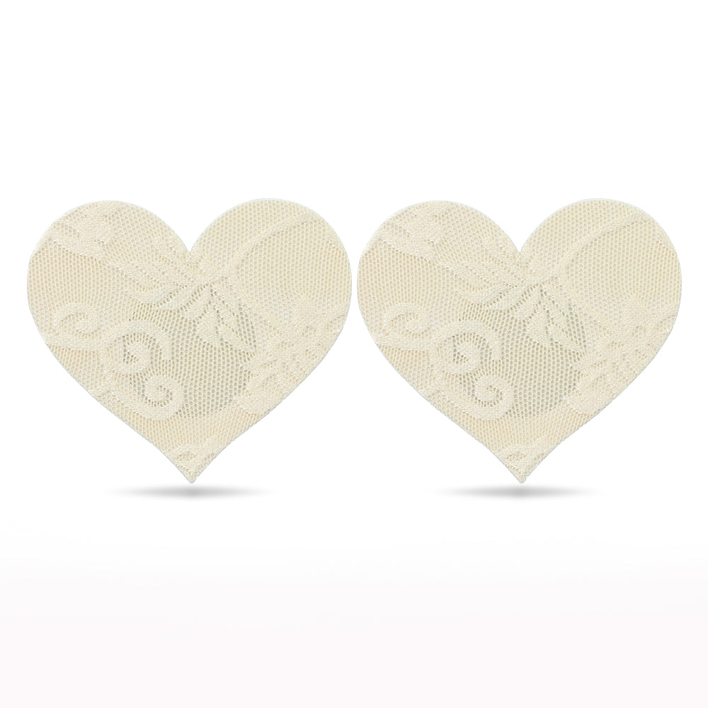 Lace Heart and Flower Nipple Pasties (2 Pack)