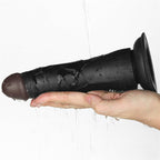 Vibrating Easy Strapon Set 7.5'' Black (19 cm × Φ5 cm Dildo)