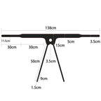 Vibrating Easy Strapon Set 7.5'' Black (19 cm × Φ5 cm Dildo)