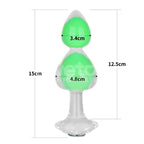 Gemoria Silicone Butt Plug (Glow-In-The-Dark, Green)