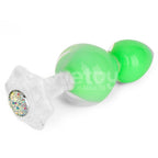 Gemoria Silicone Butt Plug (Glow-In-The-Dark, Green)