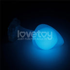 Gemoria Silicone Butt Plug (Glow-In-The-Dark, Blue)