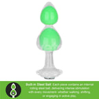 Gemoria Silicone Butt Plug (Glow-In-The-Dark, Green)