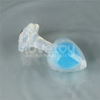 Gemoria Silicone Butt Plug (Glow-In-The-Dark, Blue)