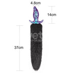 MystiTail Silicone Anal Plug with 14" Tail (14 cm Plug)