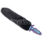 MystiTail Silicone Anal Plug with 14" Tail (12 cm Plug)