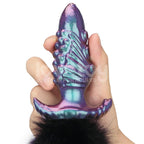 MystiTail Silicone Anal Plug with 14" Tail (12 cm Plug)