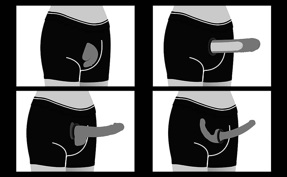 Strap On Boxer Strapon Shorts for Sex for packing (dildo not included)