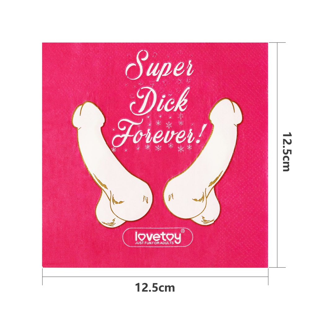 Super Dick Forever Bachelorette Paper Napkins(Pack of 10)