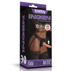 Vibrating Easy Strapon Set 7.5'' (19 cm × Φ5 cm Dildo)