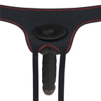 Vibrating Easy Strapon Set 7.5'' Black (20 cm × Φ4 cm Dildo)