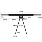 Vibrating Easy Strapon Set 7.5'' Black (20 cm × Φ4 cm Dildo)