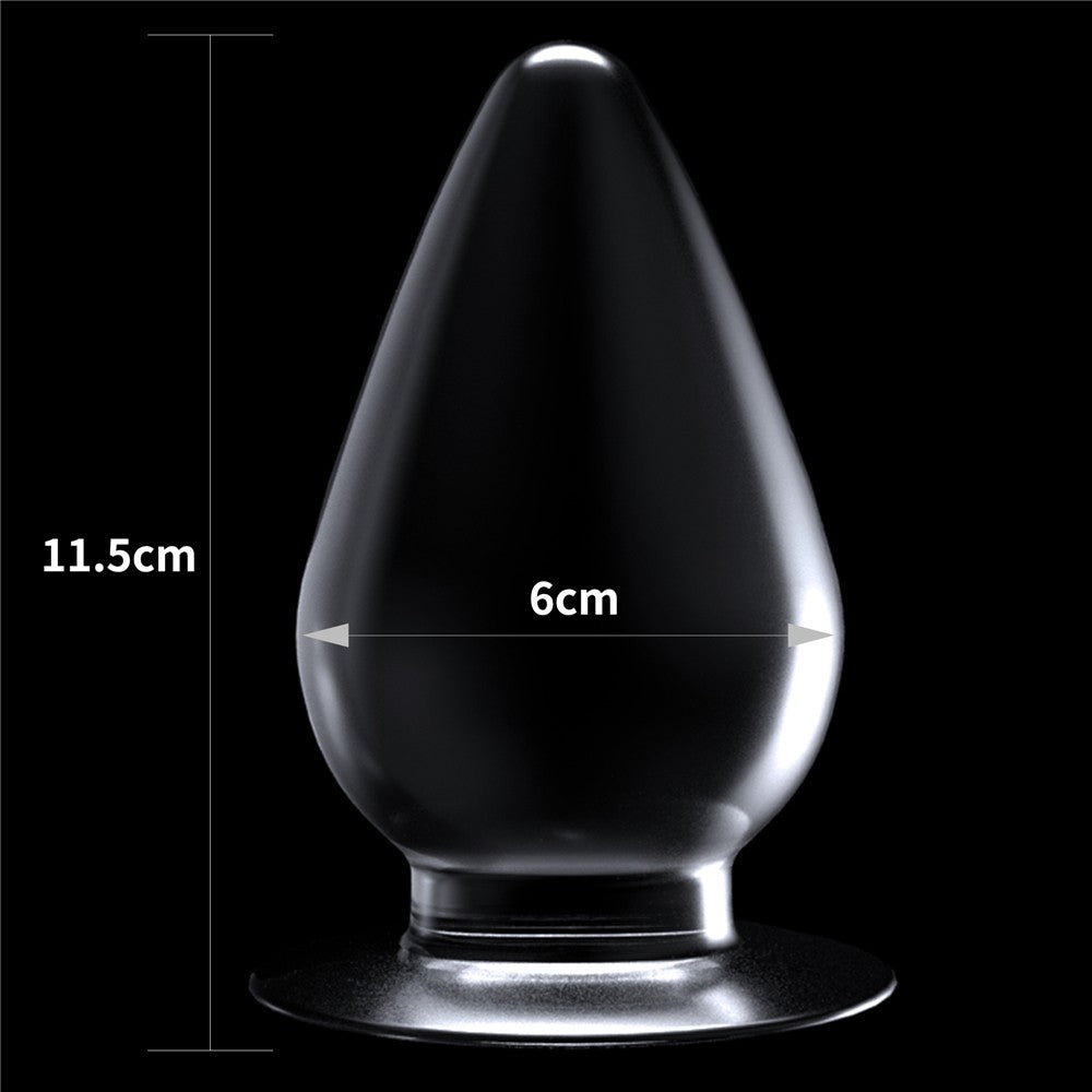 Flawless Clear Anal Plug 4.5"