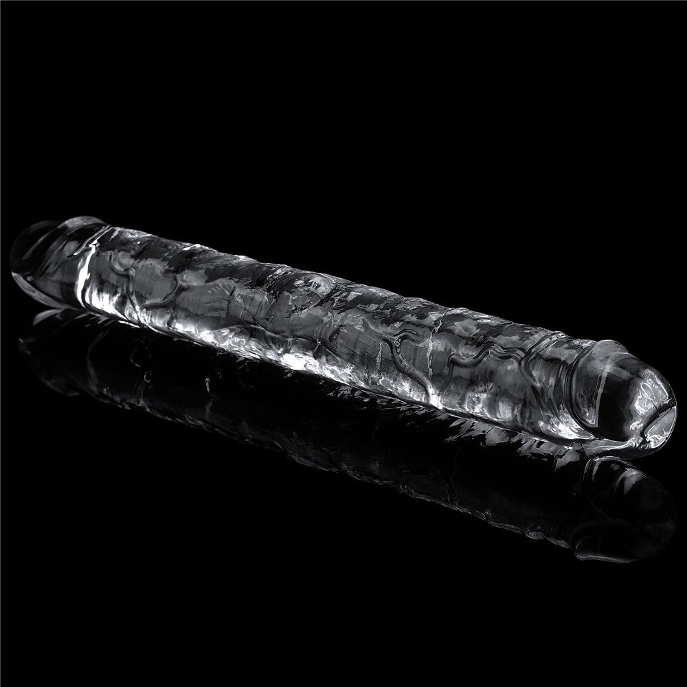 Flawless Clear Double dildo 12"