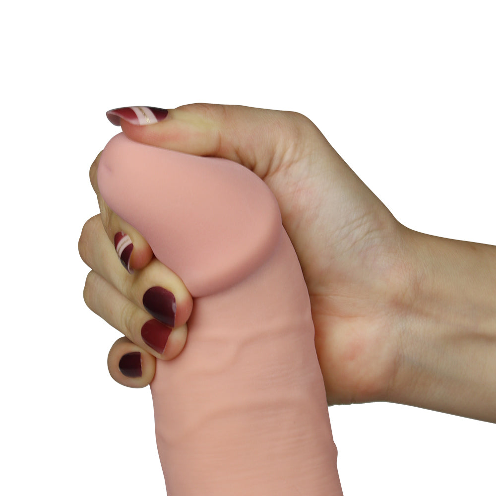 8.8" The Ultra Soft Dude Vibrating (Flesh, 20 cm.&Phi;5.0 cm)
