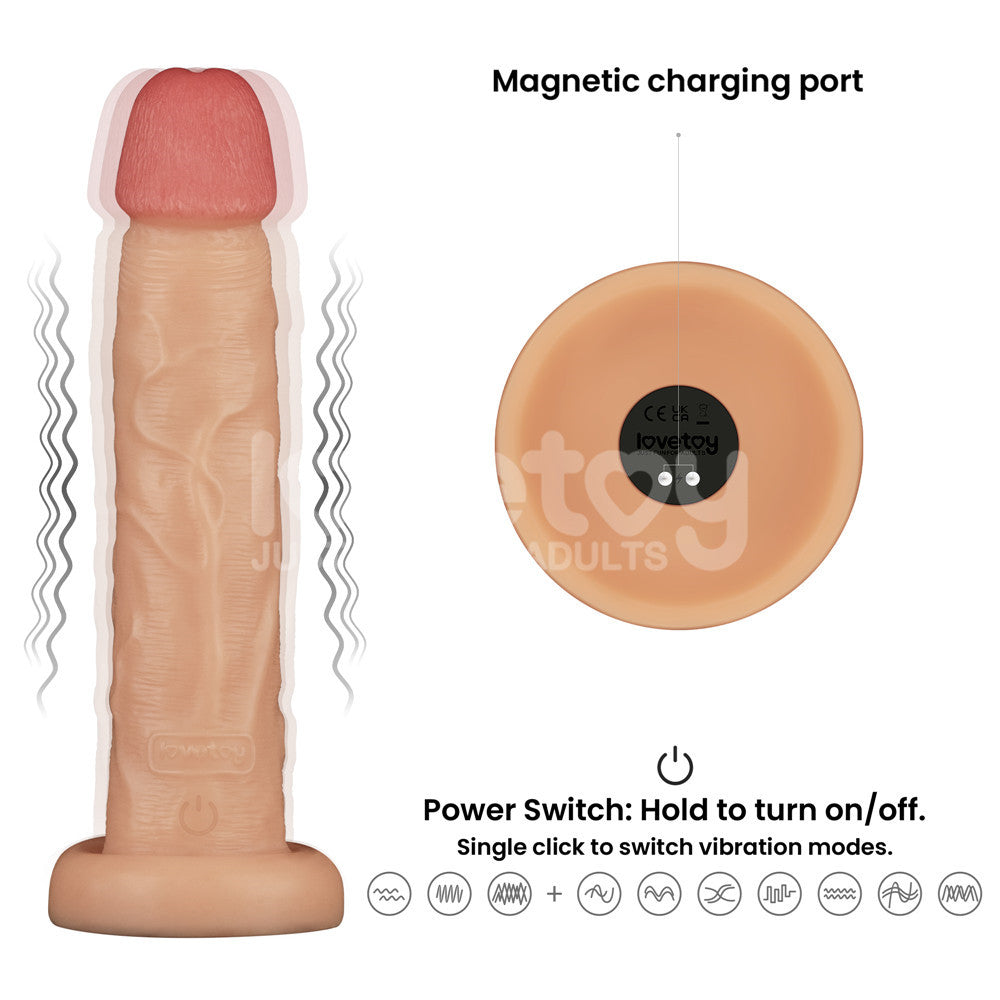 10'' Vibrating Power Basics Cock