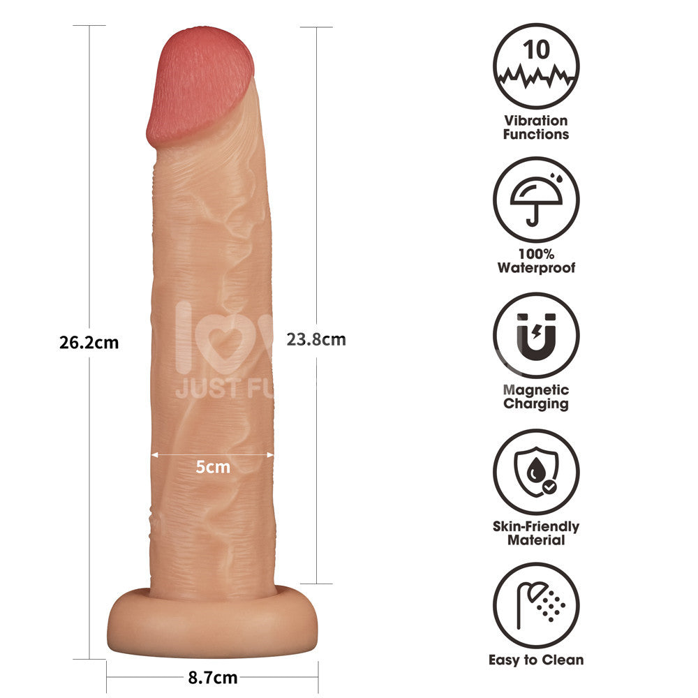 10'' Vibrating Power Basics Cock