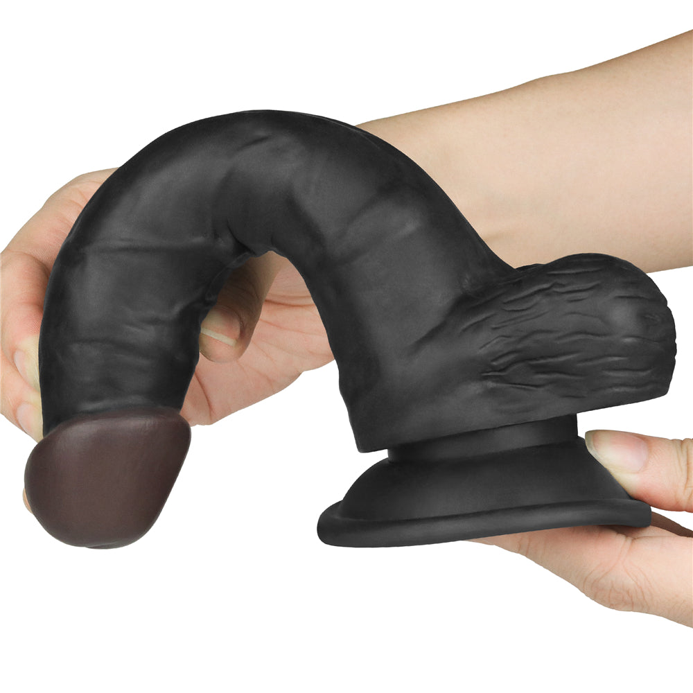 Easy Strapon Set 7.5'' Black (Dildo: 20 cm.&Phi;4 cm)