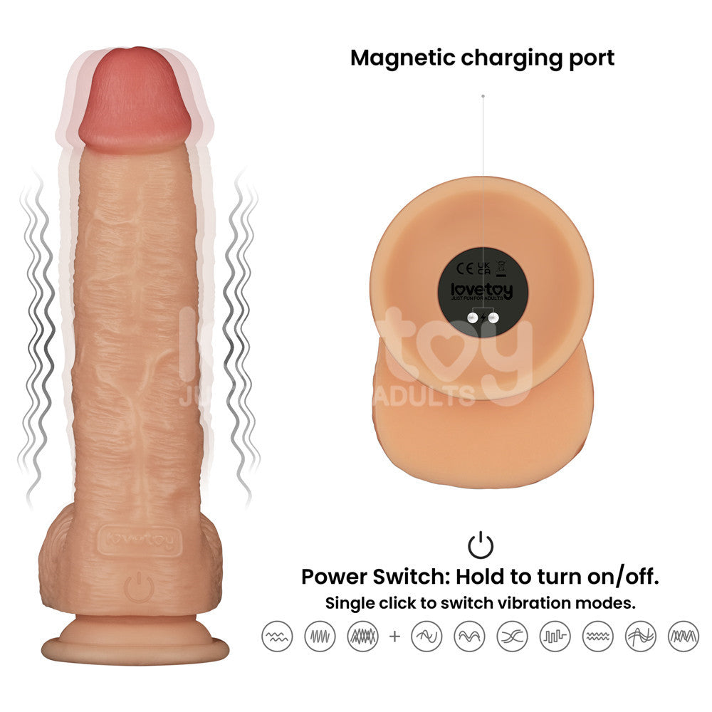 9.5'' Vibrating Power Basics Cock