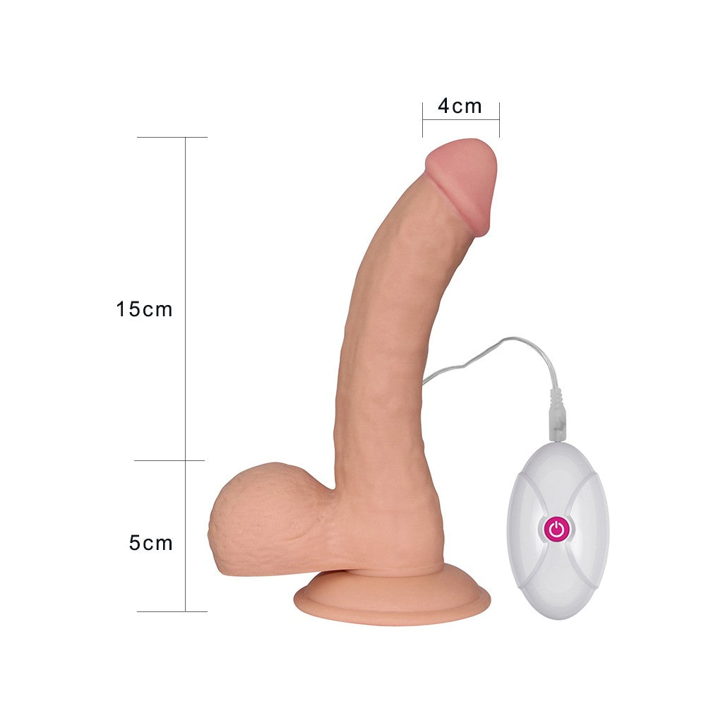 8.8" The Ultra Soft Dude Vibrating (Flesh, 20 cm.&Phi;4.5 cm)